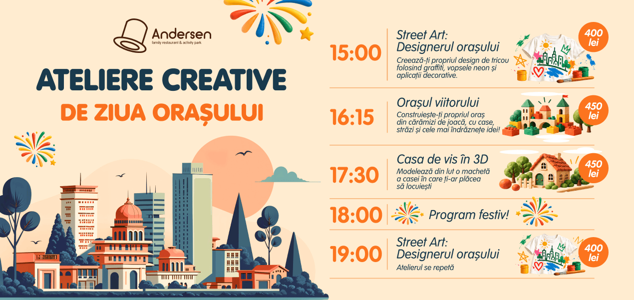 Ateliere creative de ziua orașului